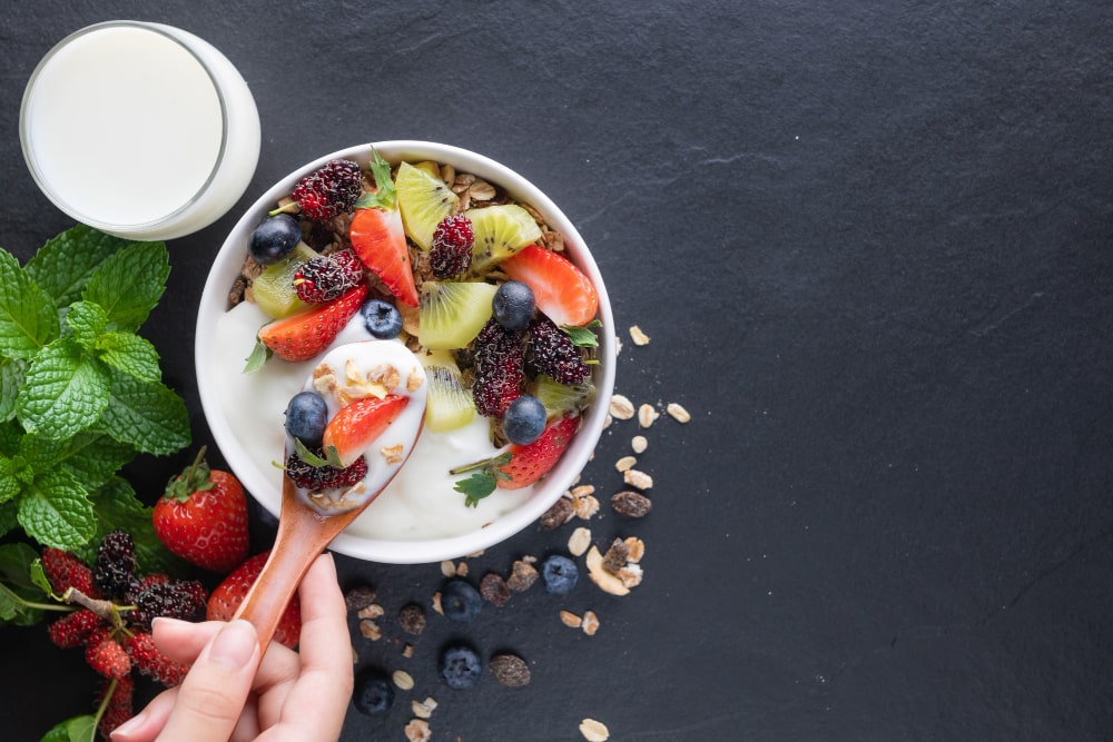 Yogurt is a source of probiotics to boost immunity