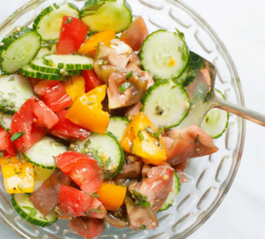 Cucumber & tomato salad