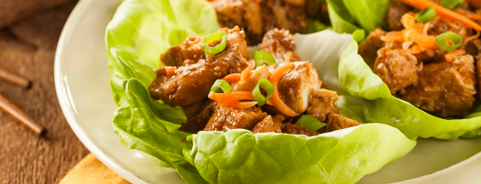 Asian chicken and quinoa lettuce wraps - Ciba Health